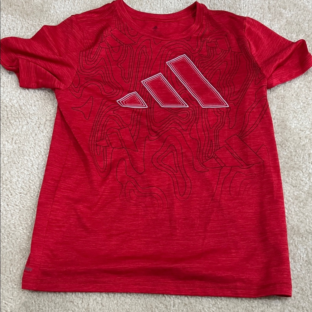 Adidas Boys Red Tee and Black Shorts Combo - Picture 3 of 5